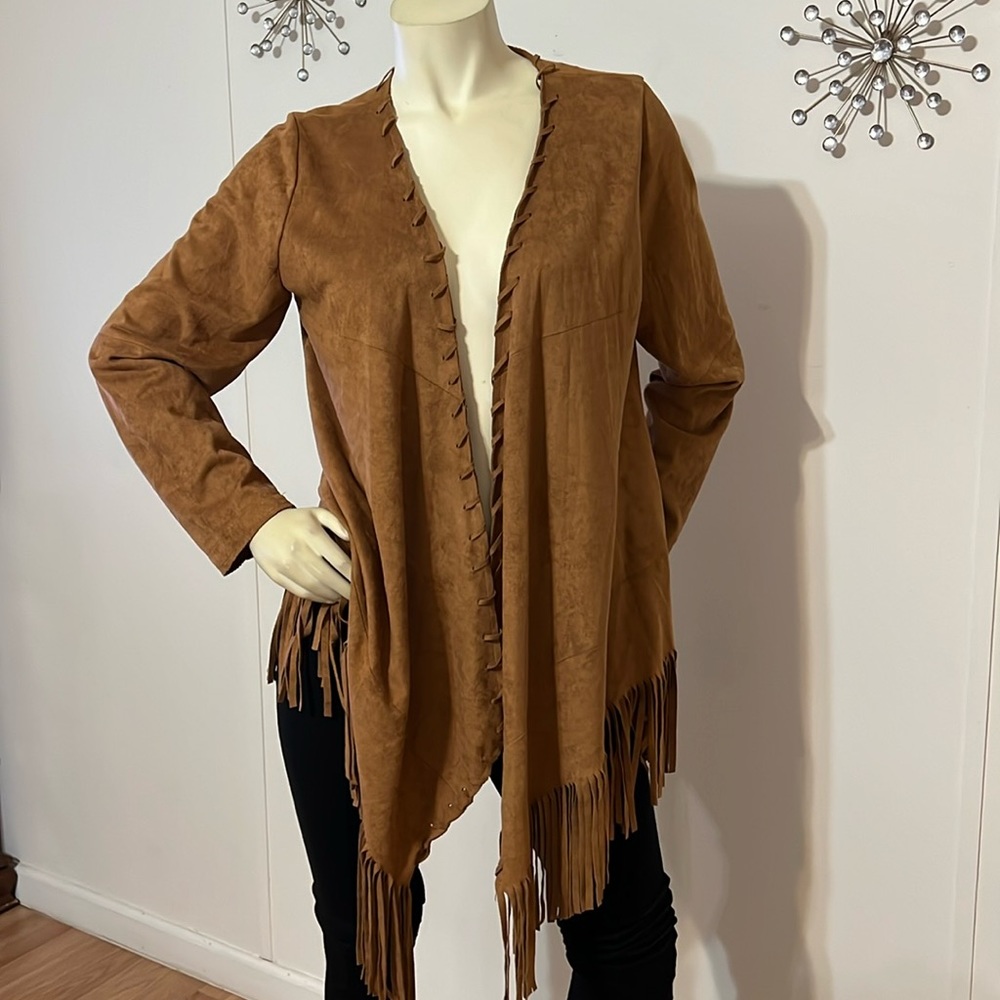 Calessa Fringe Open Cardigan